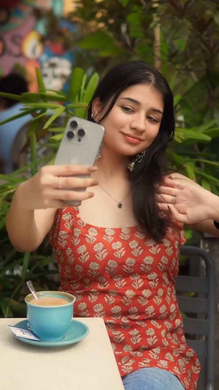 Casual Everyday Wear Rust Red Printed ( fabric is likely breathable, Poly rayon)